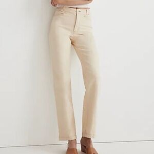 Madewell Emmett 2.0 Wide-Leg Pants Garment-Dyed Edition (Cream) size 26 NWT